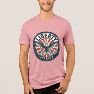 Liberty Adventure Patriotic Patriotic Pulp Book Co Tri-Blend Shirt