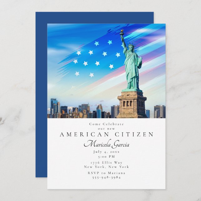 Liberty - American Citizen Party  Invitation (Front/Back)