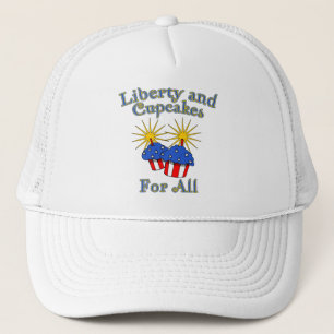 Liberty and Cupcakes for All Products Trucker Hat