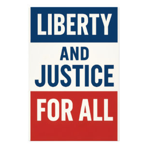 Liberty and Justice For All – Bold Minimalist  Photo Print