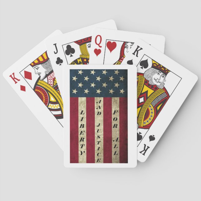 Liberty And Justice For All Playing Cards (Back)