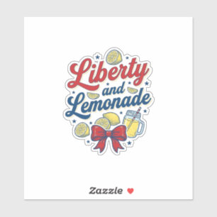 Liberty and Lemonade Patriotic Lemon Vector Shirt_