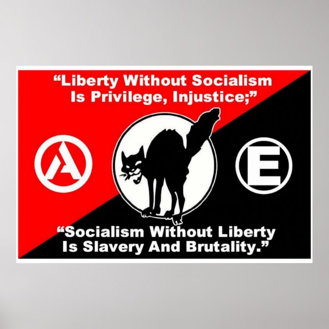 Liberty and Socialism large poster (Front)