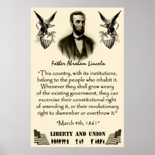 Liberty And Union Poster