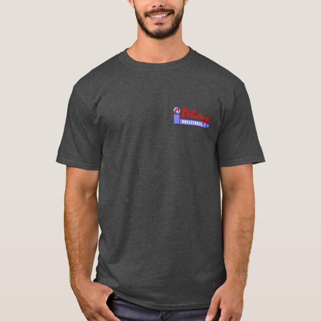 Liberty and Volleyball for All Dark Tee (Front)