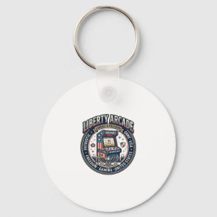 Liberty Arcade Patriotic Patriotic Arcade Gamer US Key Ring
