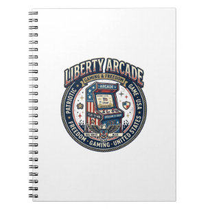 Liberty Arcade Patriotic Patriotic Arcade Gamer US Notebook
