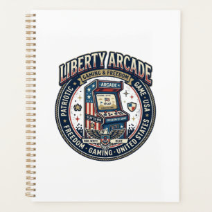 Liberty Arcade Patriotic Patriotic Arcade Gamer US Planner