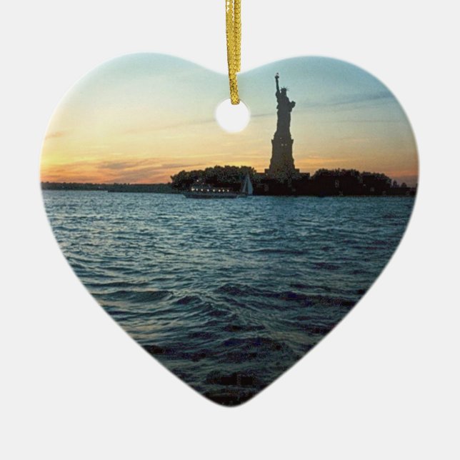 Liberty at Sunset Holiday Ornament (Front)