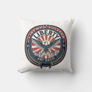 Liberty Aviator Patriotic Patriotic Aviation Vinta Cushion