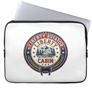 Liberty Aviator Patriotic Patriotic Aviation Vinta Laptop Sleeve