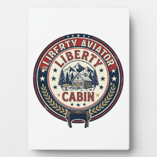 Liberty Aviator Patriotic Patriotic Aviation Vinta Plaque