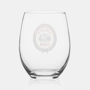 Liberty Aviator Patriotic Patriotic Aviation Vinta Stemless Wine Glass