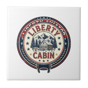 Liberty Aviator Patriotic Patriotic Aviation Vinta Tile
