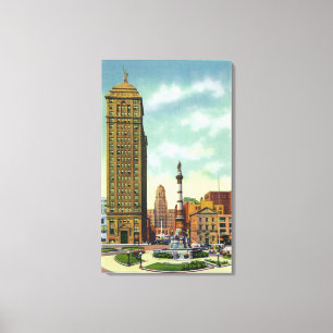 Liberty Bank Bldg, City Hall Canvas Print