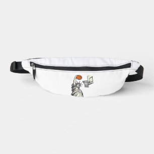 Liberty Basketball Dunk Vintage Engraving Design_1 Bum Bags