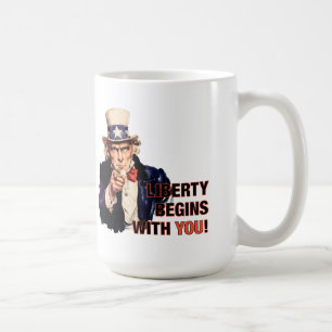 'Liberty Begins With You' Coffee Mug