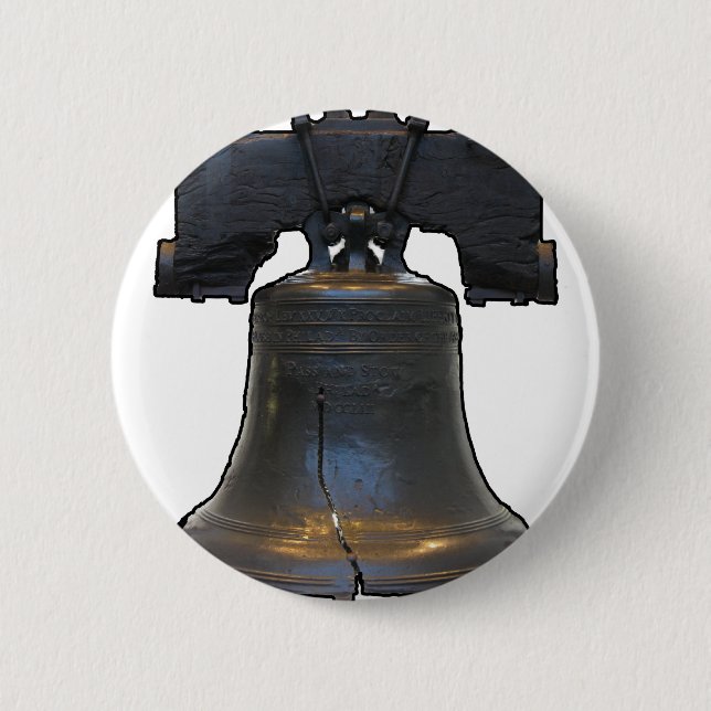 Liberty Bell 6 Cm Round Badge (Front)