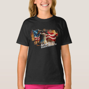Liberty Bell Art for 4th of July Celebration T-Shirt
