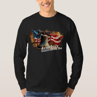 Liberty Bell Art for 4th of July Celebration T-Shirt