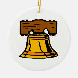 Liberty Bell Ceramic Tree Decoration