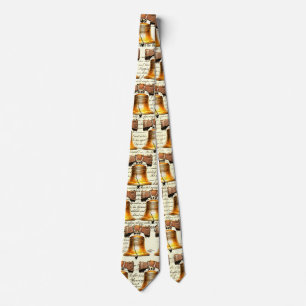Liberty Bell on Declaration of Independence Tie
