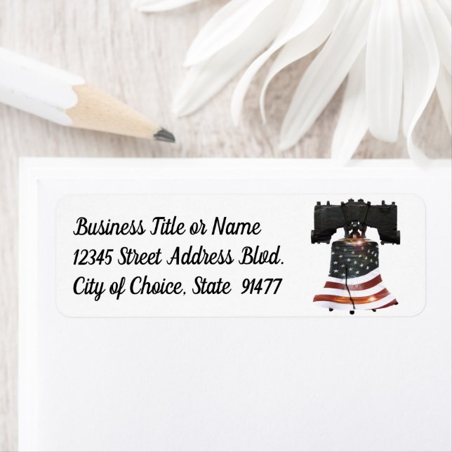 Liberty Bell with American Flag (Insitu)