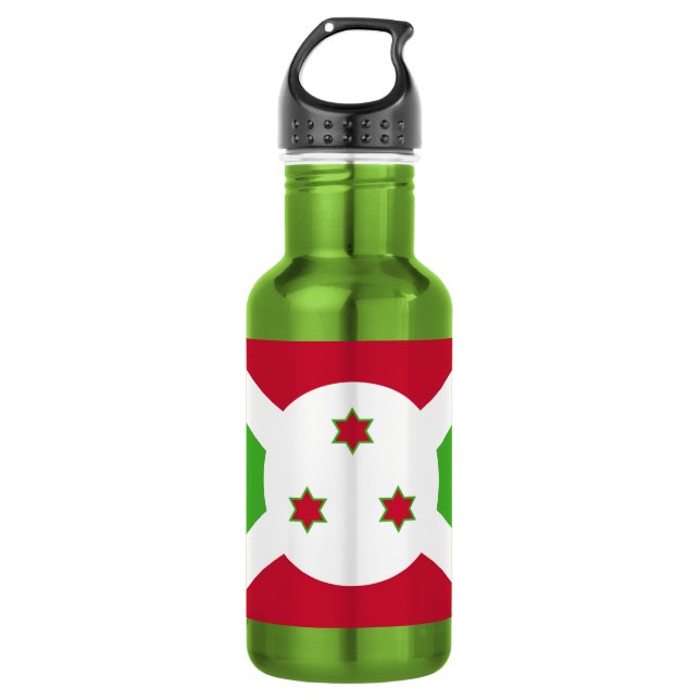 Liberty Bottle with flag of Burundi (Front)