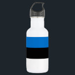 Liberty Bottle with flag of Estonia<br><div class="desc">Celebrate Estonian pride wherever you go with this Liberty Bottle featuring the bold and beautiful flag of Estonia! Designed with the iconic blue, black, and white tricolor, this patriotic water bottle brings the essence of Estonia to life in a sleek, practical form. Whether you're staying hydrated at work, on a...</div>