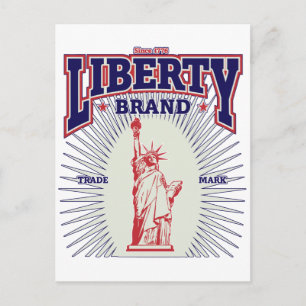 LIBERTY BRAND POSTCARD