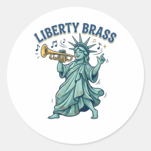 Liberty Brass Classic Round Sticker