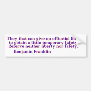 Liberty Bumper Sticker