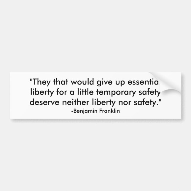 liberty bumper sticker (Front)