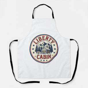 Liberty Cabin Patriotic Patriotic Mountain Cabin V Apron
