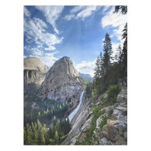 Liberty Cap and Nevada Fall - John Muir Trail Tablecloth