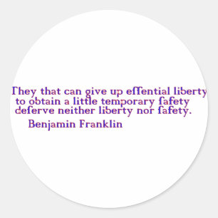 Liberty Classic Round Sticker