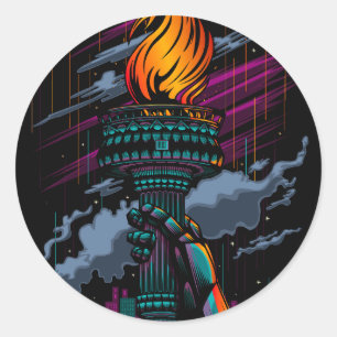 Liberty Classic Round Sticker