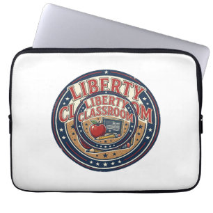 Liberty Classroom Patriotic Patriotic Teacher Clas Laptop Sleeve