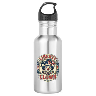 Liberty Clown Patriotic Patriotic Clowncore Cute V 532 Ml Water Bottle