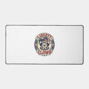 Liberty Clown Patriotic Patriotic Clowncore Cute V Desk Mat