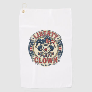 Liberty Clown Patriotic Patriotic Clowncore Cute V Golf Towel