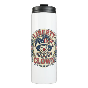 Liberty Clown Patriotic Patriotic Clowncore Cute V Thermal Tumbler