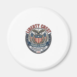 Liberty Crest Patriotic Patriotic Heraldry Coat Of Magnet