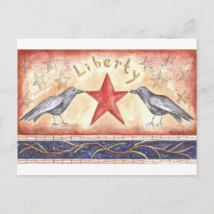 Liberty Crows Postcard