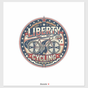Liberty Cycling Patriotic Patriotic Cycling Vintag