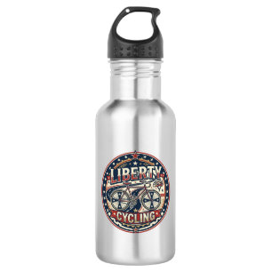 Liberty Cycling Patriotic Patriotic Cycling Vintag 532 Ml Water Bottle