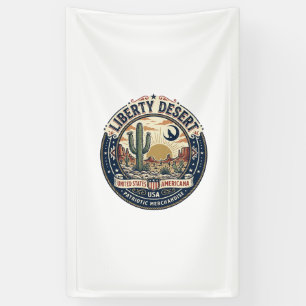 Liberty Desert Patriotic Patriotic Desert Cactus U Banner