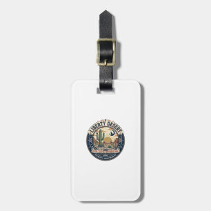 Liberty Desert Patriotic Patriotic Desert Cactus U Luggage Tag