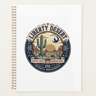 Liberty Desert Patriotic Patriotic Desert Cactus U Planner