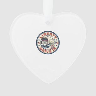 Liberty Drive In Patriotic Patriotic Drive In Thea Ornament